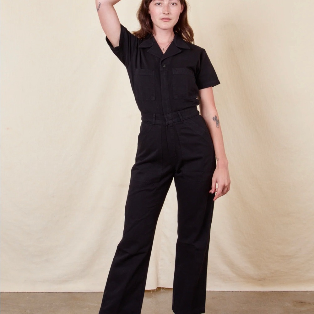Big Bud Press Black Short Sleeve Jumpsuit - Size SMALL, NWOT